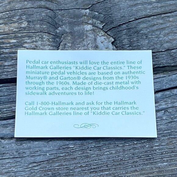 HALLMARK MURRAY CHAMPION #1 KIDDIE CAR CLASSICS SERIES 1994 CHRISTMAS ORNAMENTS - Picture 5 of 11